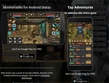 Tablet Screenshot of moonshadesgame.com